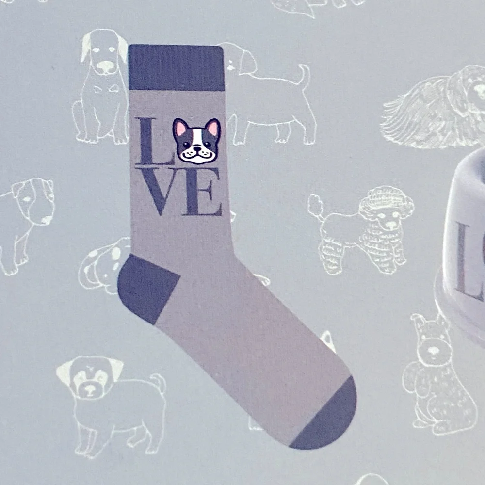 Man’s Best Friend Crew Socks and Pet Bowl